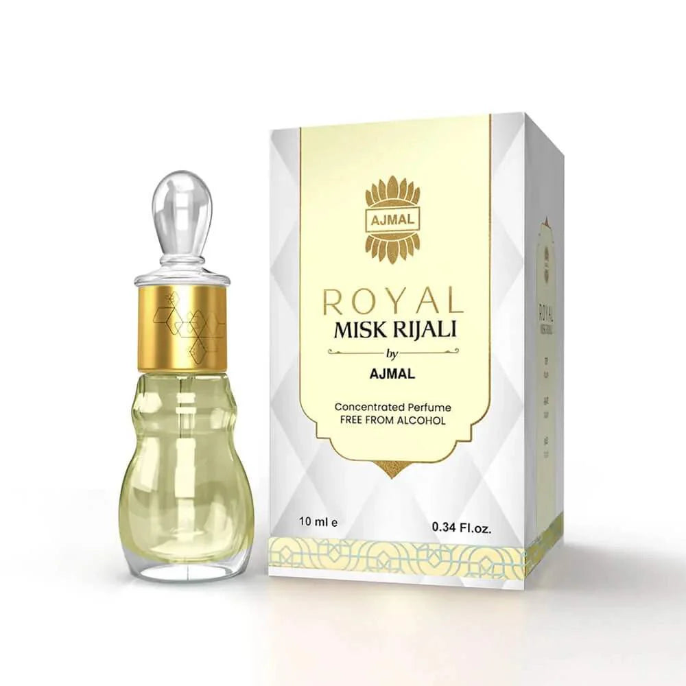 Ajmal Royal Misk Rijali Non - Alcoholic Attar - BOTTLED BLISS FRAGRANCES PVT LTD