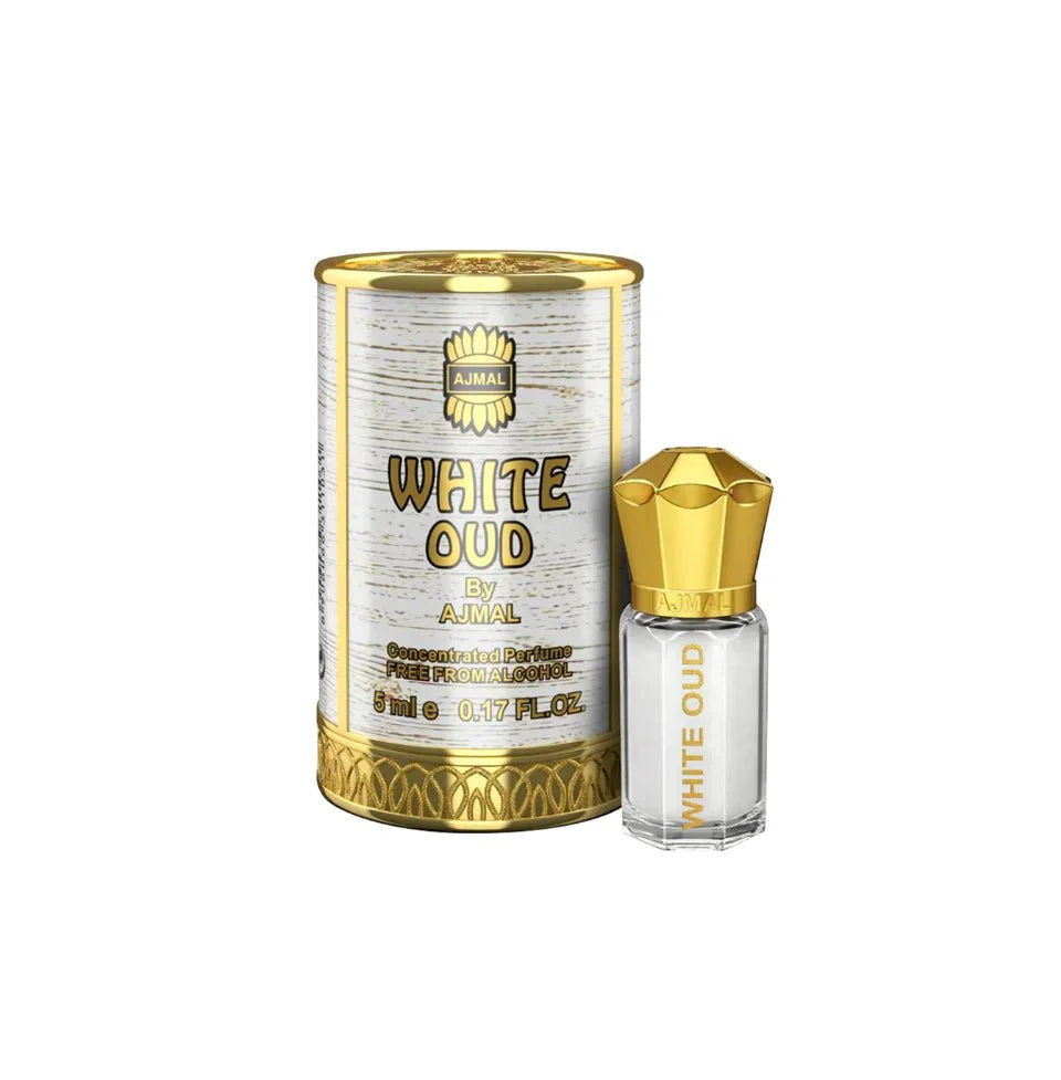 Ajmal White Oud Concentrated Perfume Oil 5ml For Men Regular price - BOTTLED BLISS FRAGRANCES PVT LTD