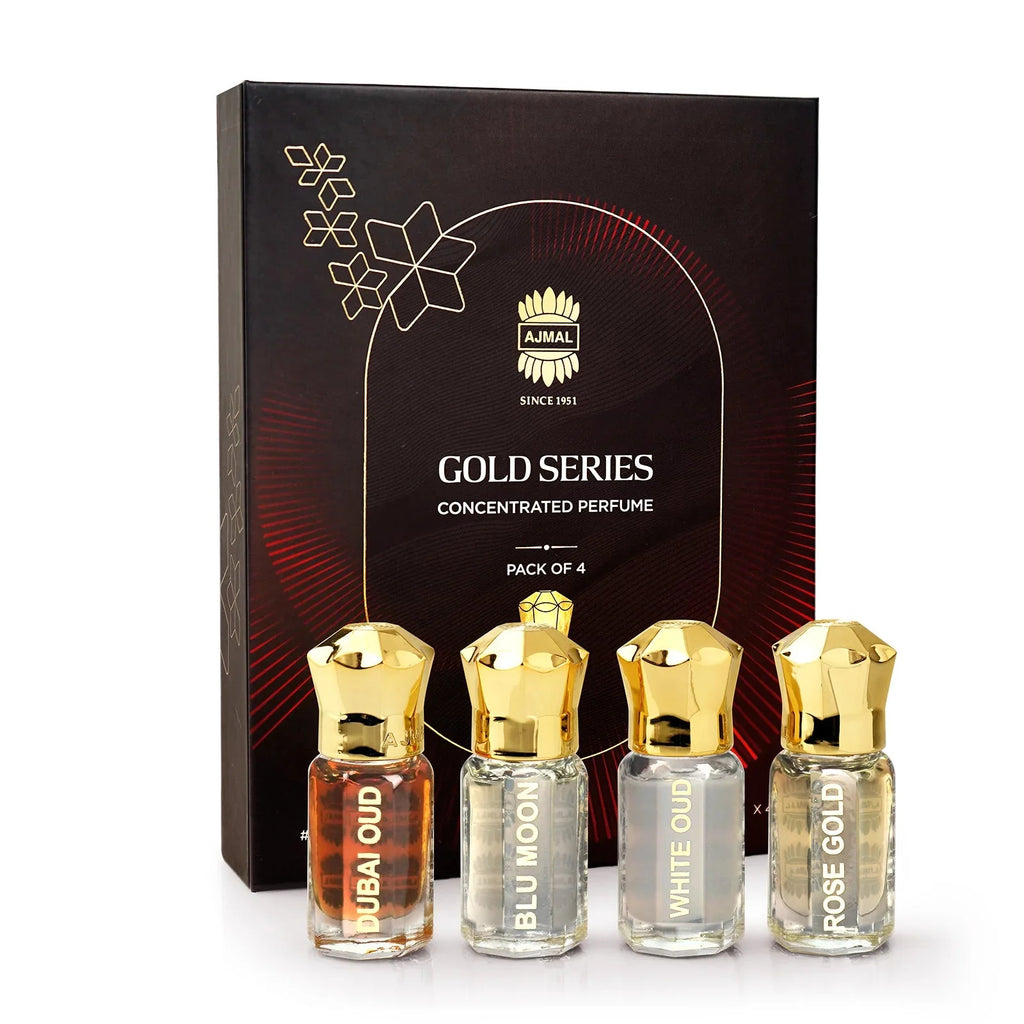 Gold Non-Alcoholic Attar Gift Pack 20ml - unisex halal perfume oil India