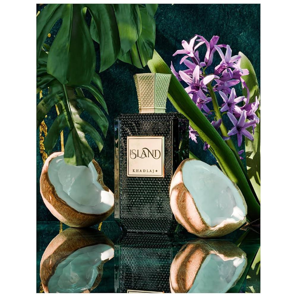 KHADLAJ ISLAND EXTRAIT DE PARFUM 100ML FOR MAN & WOMAN - BOTTLED BLISS FRAGRANCES PVT LTD
