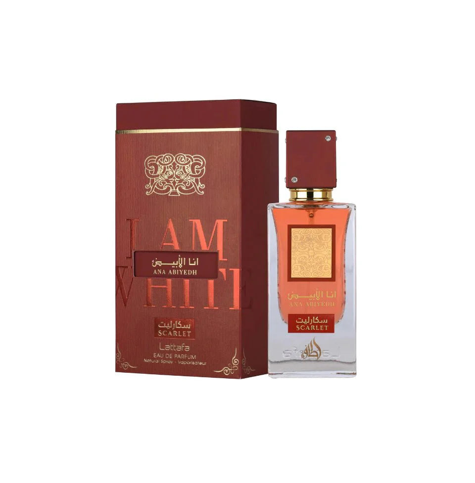 LATTAFA ANA ABIYEDH SCARLET EAU DE PARFUM 60ML FOR MAN & WOMAN - BOTTLED BLISS FRAGRANCES PVT LTD