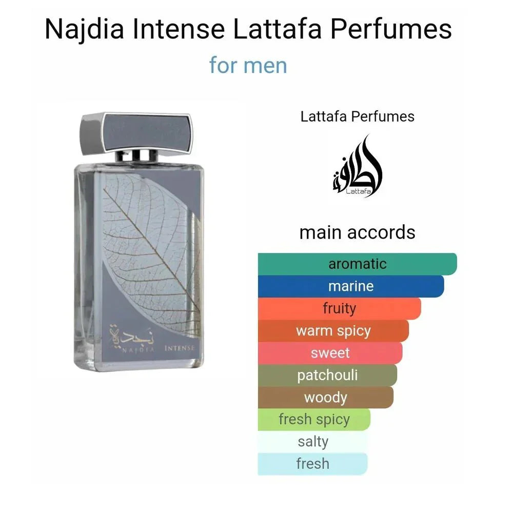 Lattafa Najdia Intense EDP 100ml - dark bold Arabic perfume for men India