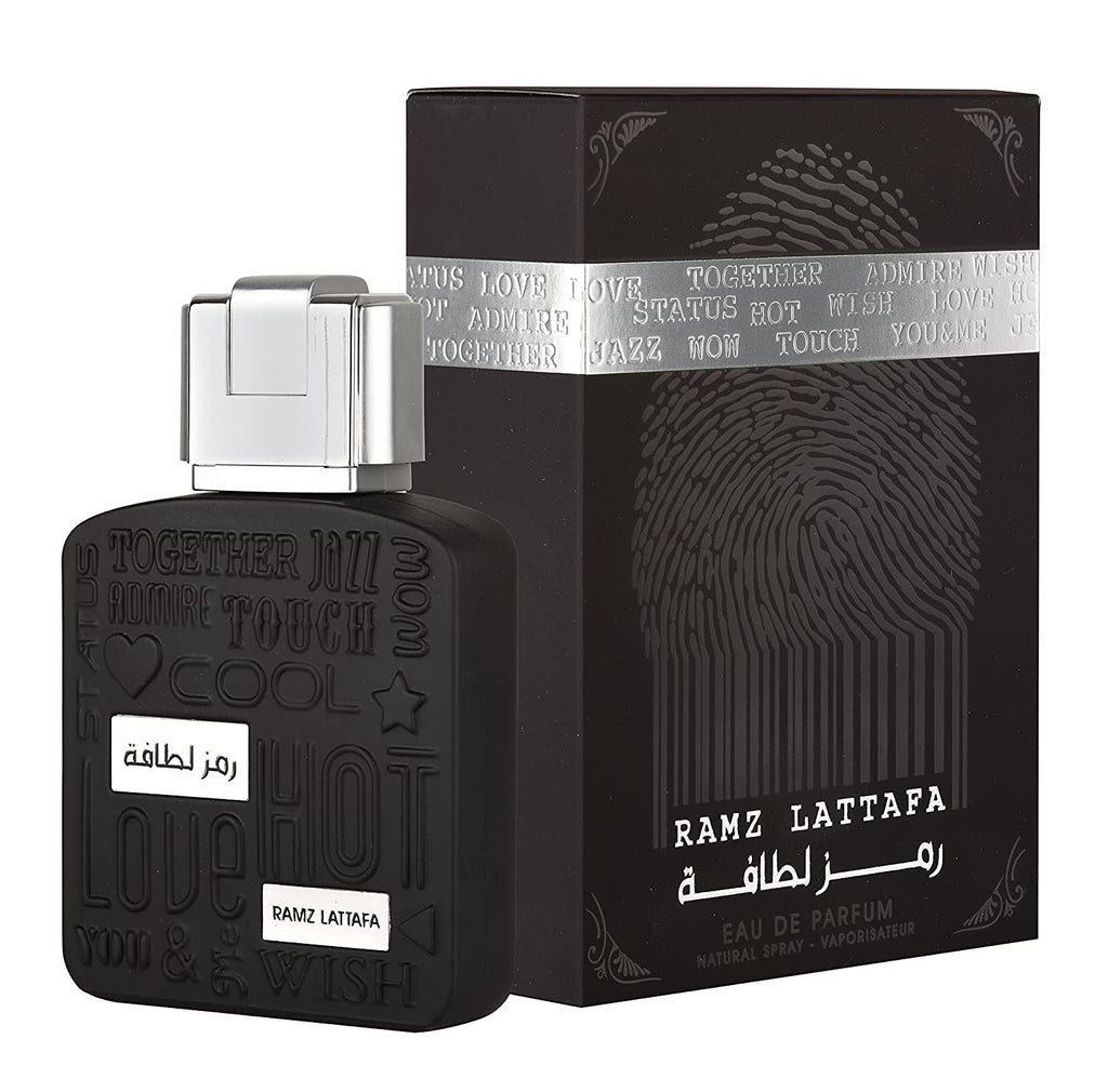 Lattafa Ramz Silver EDP - elegant silver Arabic perfume bottle India