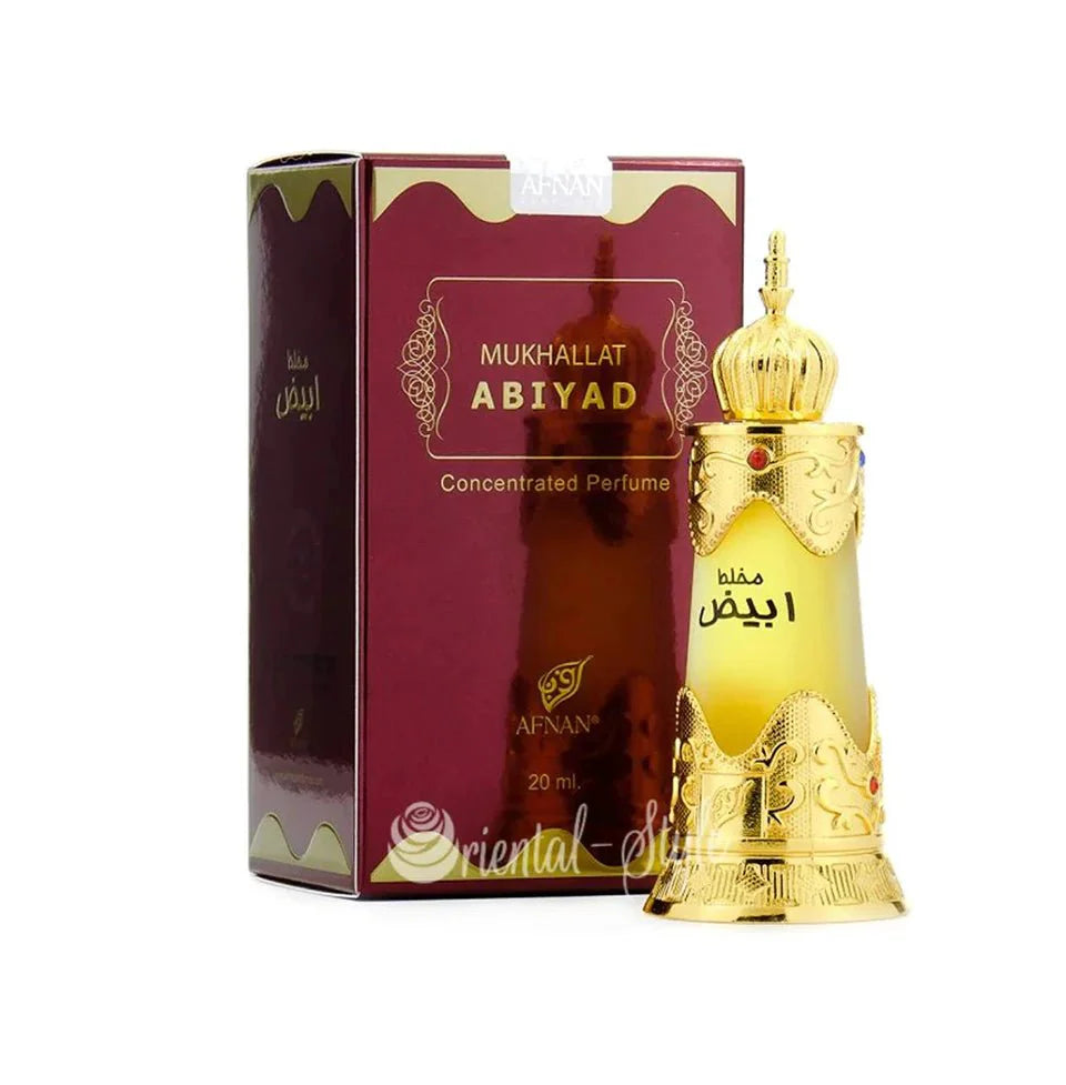 Mukhallat Abiyad Attar 20ml - white blend concentrated Arabic perfume oil