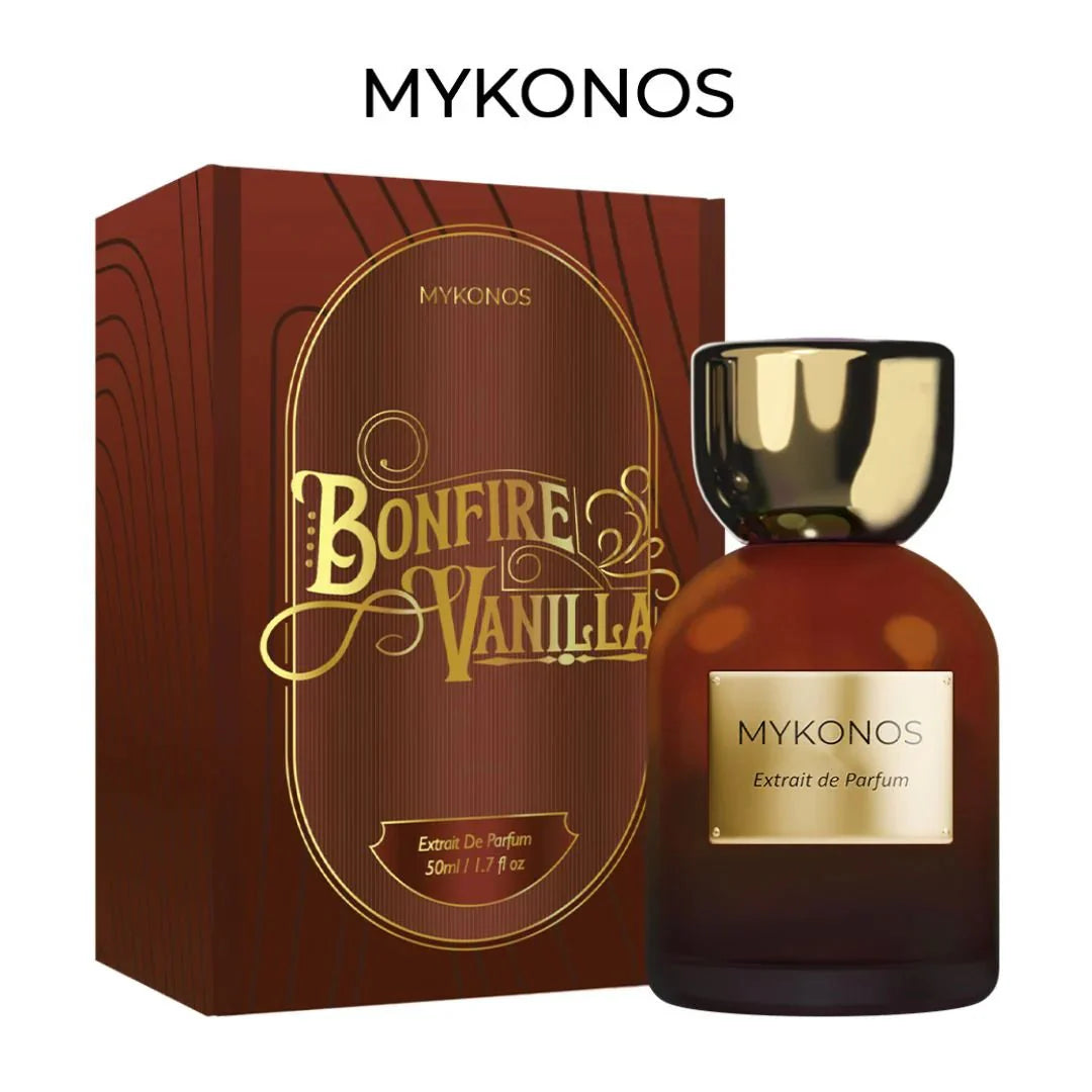 Mykonos - Bonfire Vanilla Extrait de Parfum 50ml (PRE ORDER) - BOTTLED BLISS FRAGRANCES PVT LTD
