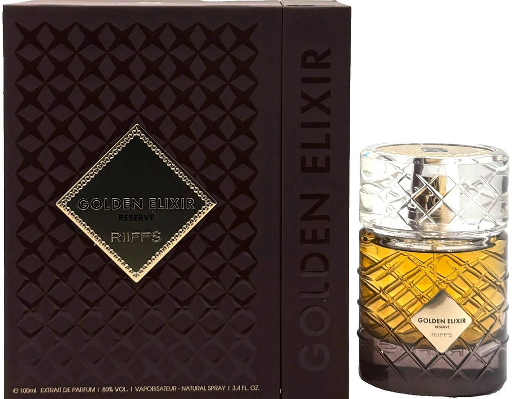 RIIFFS GOLDEN ELIXIR RESERVE EAU DE PARFUM 100ML FOR MEN & WOMEN - BOTTLED BLISS FRAGRANCES PVT LTD