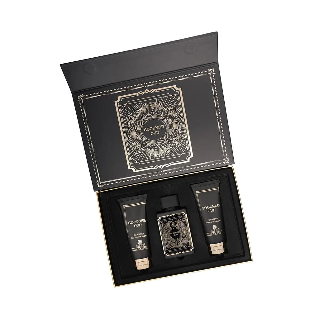 RIIFFS GOODNESS OUD BLACK GIFT SET - BOTTLED BLISS FRAGRANCES PVT LTD