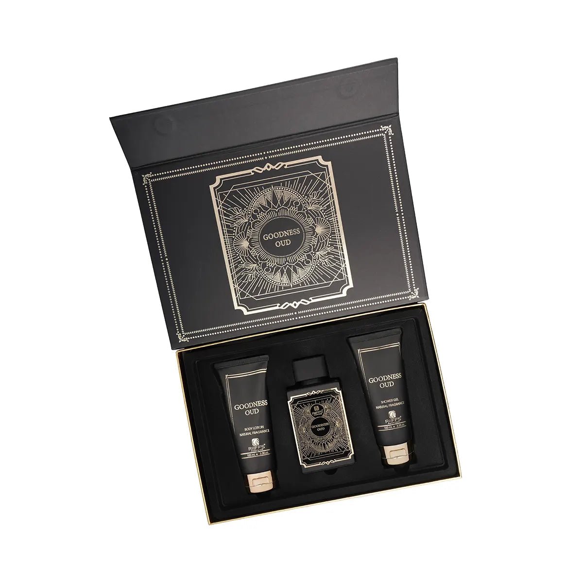 RIIFFS GOODNESS OUD BLACK GIFT SET - BOTTLED BLISS FRAGRANCES PVT LTD