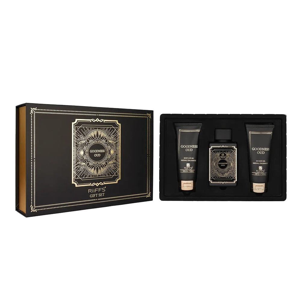RiiFFS Goodness Oud Black Gift Set - luxury oud perfume gift India