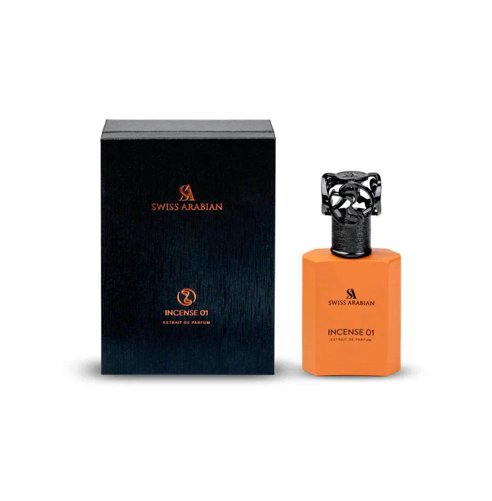 Swiss Arabian Incense 01 Extrait De Parfum 50ml For Man & Woman - BOTTLED BLISS FRAGRANCES PVT LTD