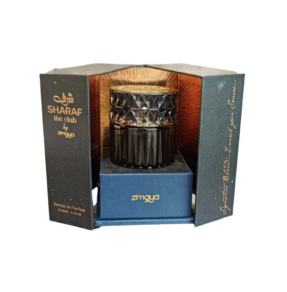 ZIMAYA SHARAF THE CLUB EXTRAIT DE PARFUM SPRAY 100ML FOR MEN & WOMEN - BOTTLED BLISS FRAGRANCES PVT LTD